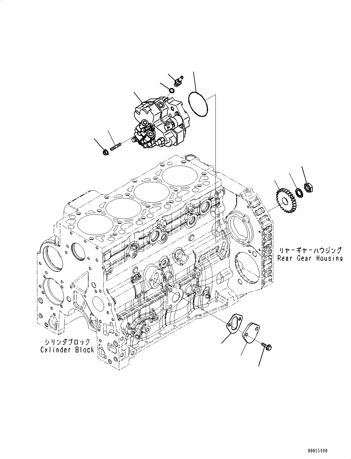 Схема запчастей Komatsu SAA4D107E-1D - ТОПЛ. НАСОС, СЕВ. АМЕРИКА EPA 3 REGULATIONS, ЕС ВЫПУСКН. EMISSIONS 3 REGULATIONS ТОПЛ. НАСОС, СЕВ. АМЕРИКА EPA 3 REGULATIONS, ЕС ВЫПУСКН. EMISSIONS 3 REGULATIONS