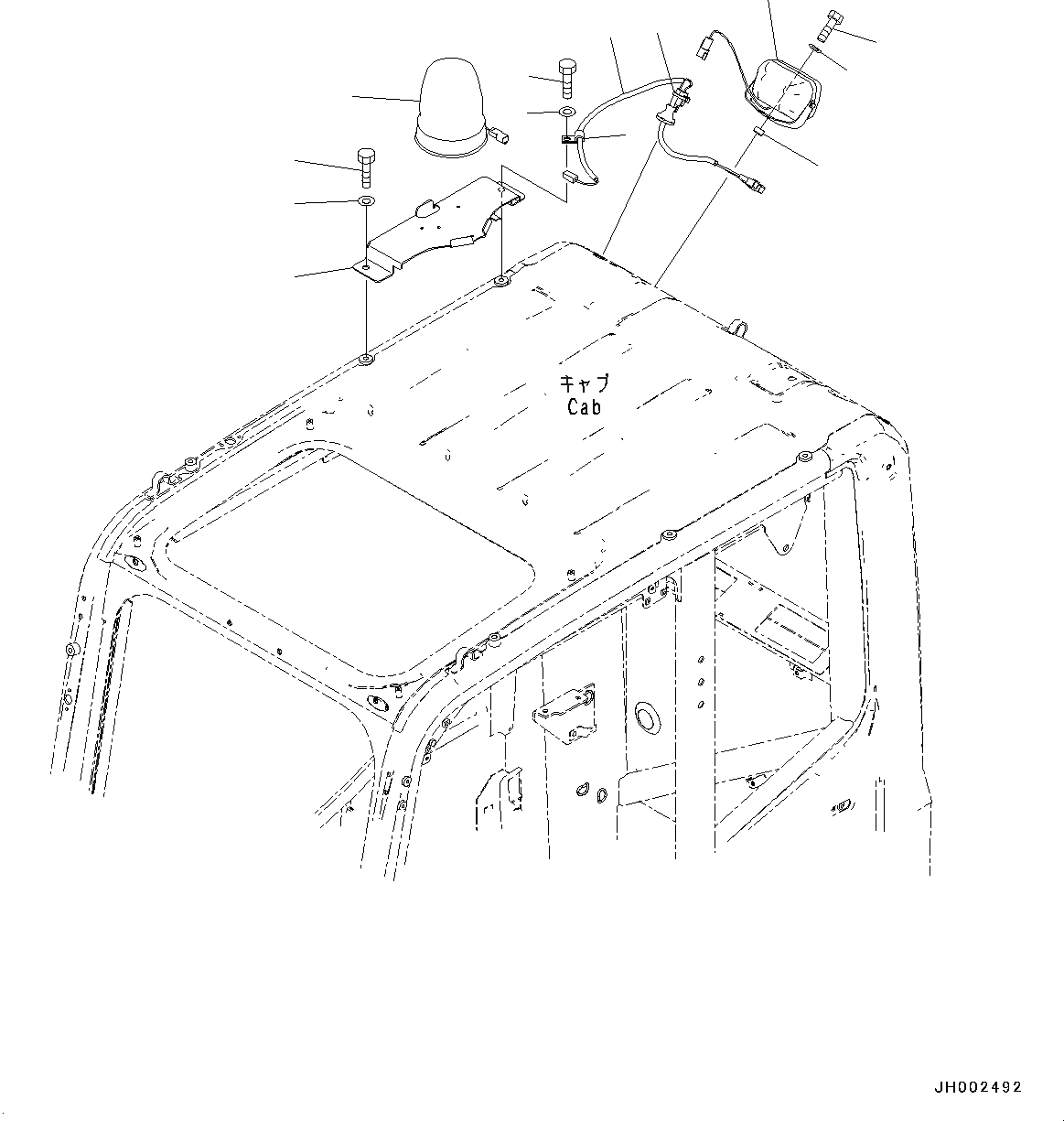 Схема запчастей Komatsu PC190NLC-8 - WARNING LIGHT WARNING LIGHT
