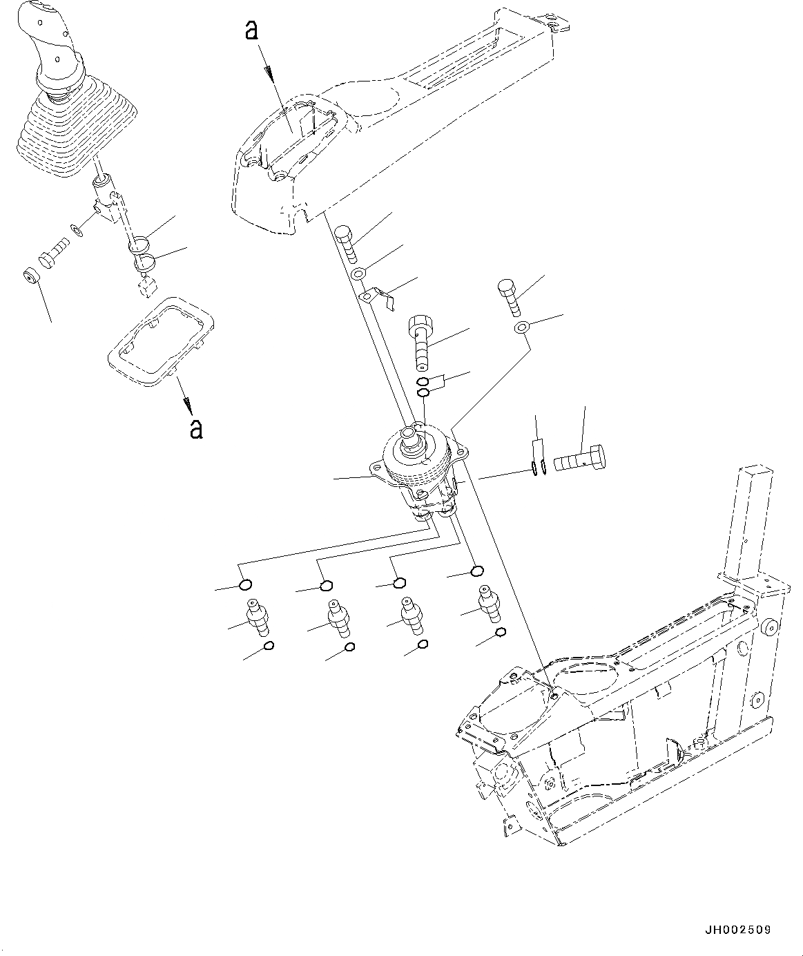 Схема запчастей Komatsu PC190NLC-8 - КАБИНА, 2-СЕКЦИОНН. СТРЕЛА, ПОЛ, КЛАПАН, LHS КАБИНА, 2-СЕКЦИОНН. СТРЕЛА