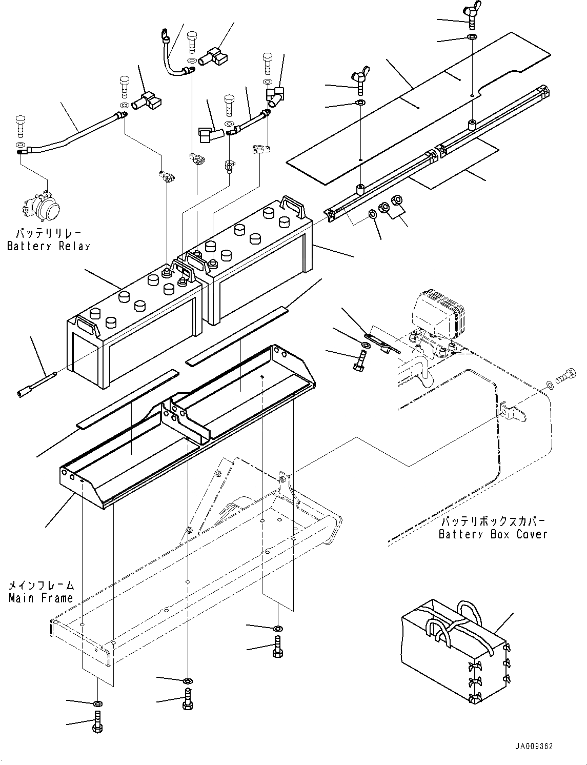 Схема запчастей Komatsu D65EX-16 - АККУМУЛЯТОР (№8-) АККУМУЛЯТОР, ВЫСОК. ЕМК., ДЛЯ EXTREME ХОЛОДН. AREA СПЕЦ-ЯIFICATION (- DEG C)