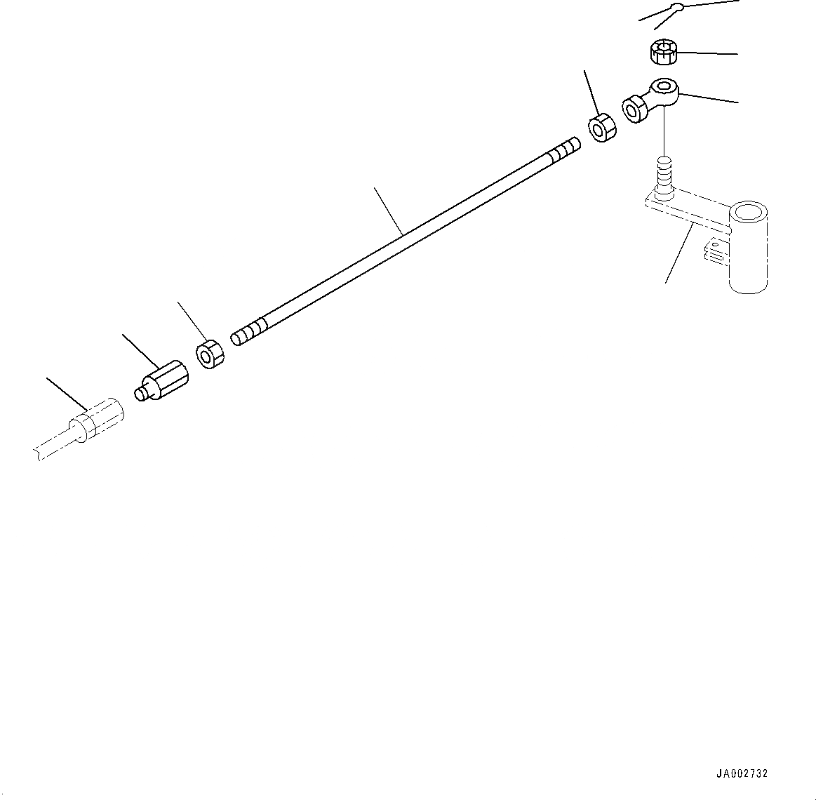 Схема запчастей Komatsu D65EX-16 - РУЛЕВ. УПРАВЛЕНИЕ УПРАВЛ-Е КОМПОНЕНТЫ, ROD (№8-) РУЛЕВ. УПРАВЛЕНИЕ УПРАВЛ-Е КОМПОНЕНТЫ