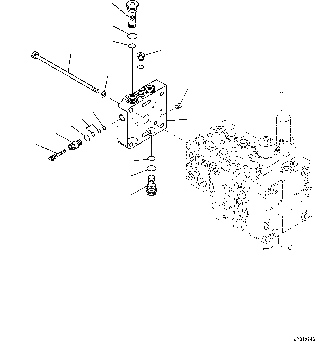 Схема запчастей Komatsu D65EX-16 - КРЫЛО ГРУППА, УПРАВЛЯЮЩ. КЛАПАН, 4-Х СЕКЦИОНН. (/) (№89-) КРЫЛО ГРУППА, ДЛЯ MACHINE С 4-Х СЕКЦИОНН. КЛАПАН ГИДРАВЛS, ДЛЯ MACHINE С РЫХЛИТЕЛЕМ