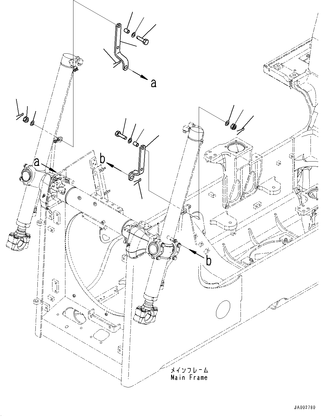 Схема запчастей Komatsu D65EX-16 - DOZER ЦИЛИНДР ПОДЪЕМА ОТВАЛА, ПЛАСТИНА (№8-) DOZER ЦИЛИНДР ПОДЪЕМА ОТВАЛА, БЕЗ ПОВОРОТН. ОТВАЛ С ИЗМ. УГЛОМ DOZER, ВНУТР. РАМА