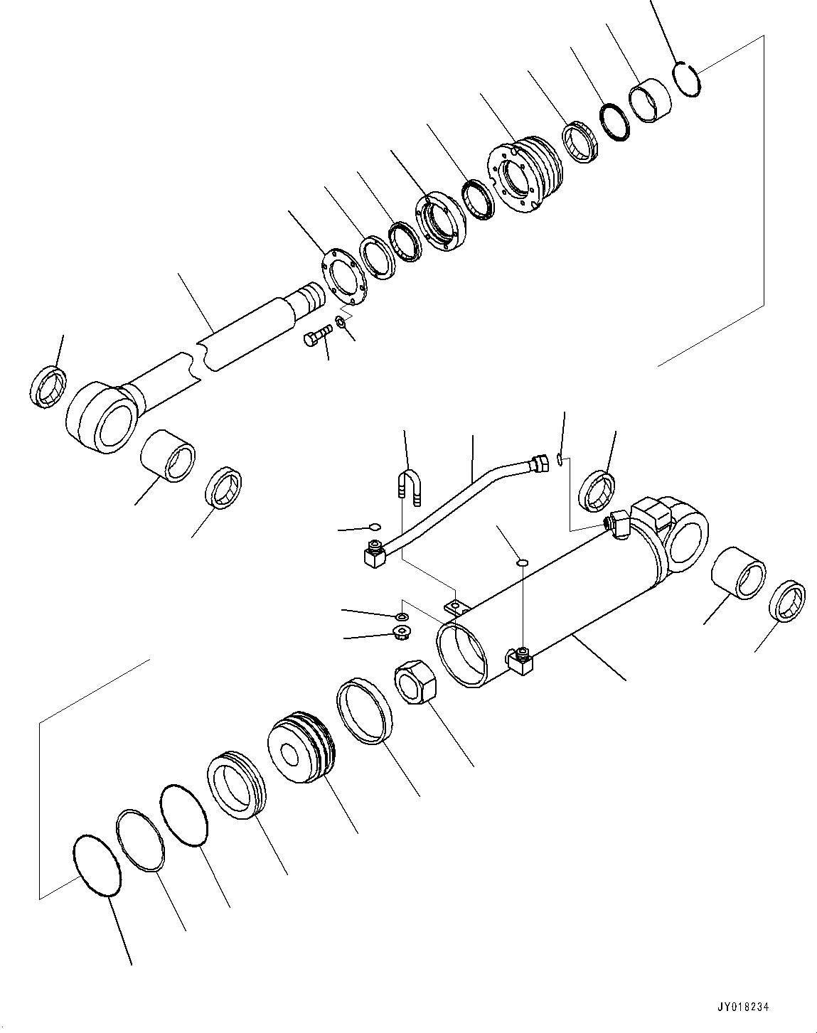 Схема запчастей Komatsu D65EX-16 - РЫХЛИТЕЛЬ ГИДРОЦИЛИНДР ПОДЪЕМА, ВНУТР. ЧАСТИ (№8-) РЫХЛИТЕЛЬ ГИДРОЦИЛИНДР ПОДЪЕМА, ДЛЯ EXTREME ХОЛОДН. AREA СПЕЦ-ЯIFICATION (- DEG C)