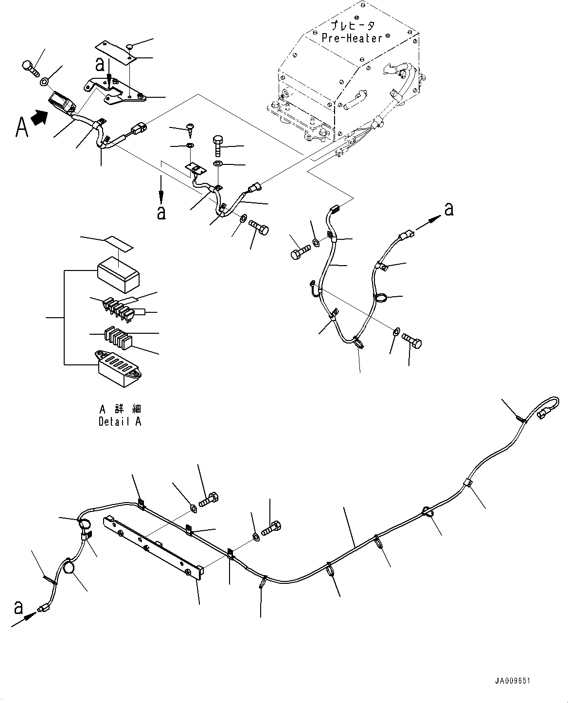 Схема запчастей Komatsu D65EX-16 - ХЛАДАГЕНТ ПРЕДПУСК. ПОДОГРЕВ, ПРОВОДКА (№8-877) ХЛАДАГЕНТ ПРЕДПУСК. ПОДОГРЕВ, ДЛЯ EXTREME ХОЛОДН. AREA СПЕЦ-ЯIFICATION (- DEG C)