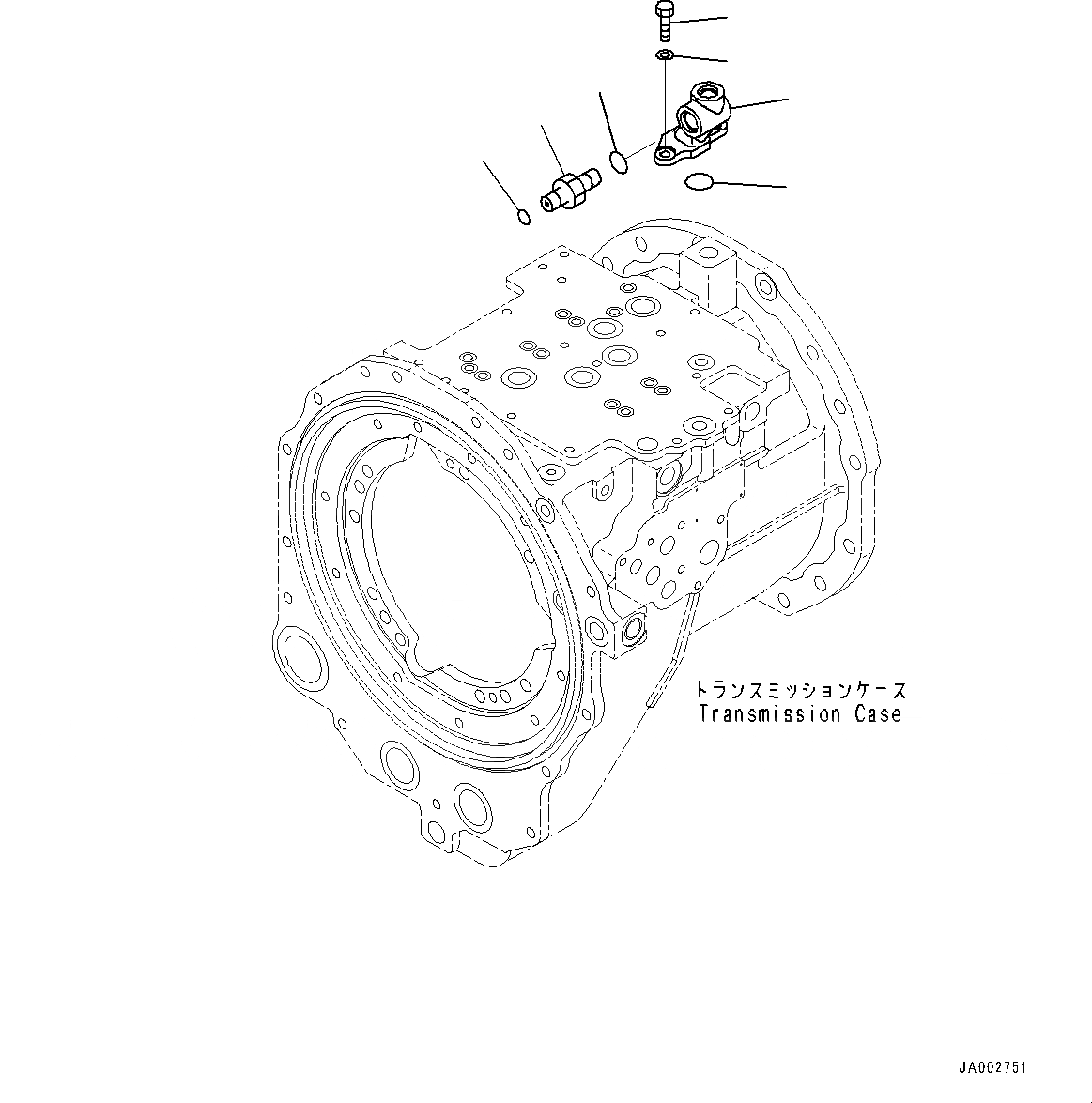 Схема запчастей Komatsu D65PX-16 - СИЛОВАЯ ПЕРЕДАЧА, БЛОК (№8-) СИЛОВАЯ ПЕРЕДАЧА, БЕЗ ПОВОРОТН. ОТВАЛ С ИЗМ. УГЛОМ DOZER
