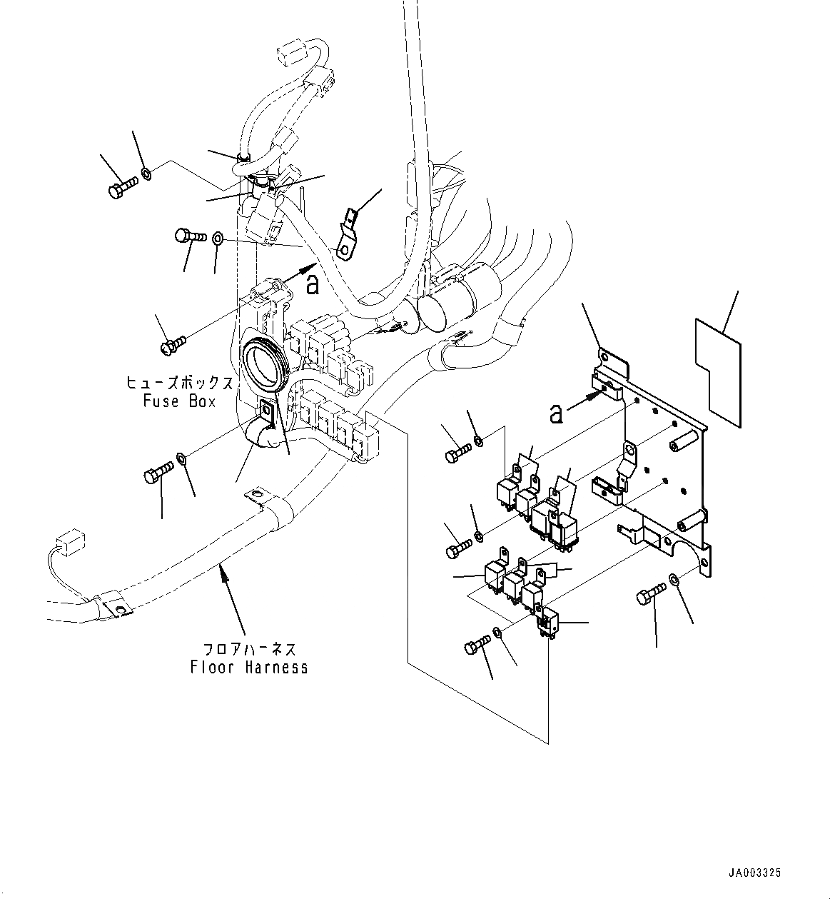 Схема запчастей Komatsu D65PX-16 - КАБИНА ROPS, ПОЛ, ПРОВОДКА (/) (№8-) КАБИНА ROPS, С AM-FM STEREO РАДИО, CASSETTE, ЕСКАНАТ И ASIA, KOMTRAX, ORBCOMM