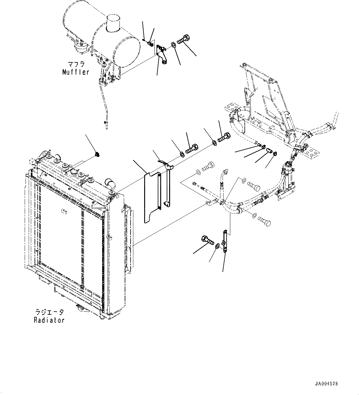 Схема запчастей Komatsu D65PX-16 - ЧАСТИ ДЛЯ LESS КОНДИЦ. ВОЗДУХА (№8-) ЧАСТИ ДЛЯ LESS КОНДИЦ. ВОЗДУХА, БЕЗ КОНДИЦ. ВОЗДУХА