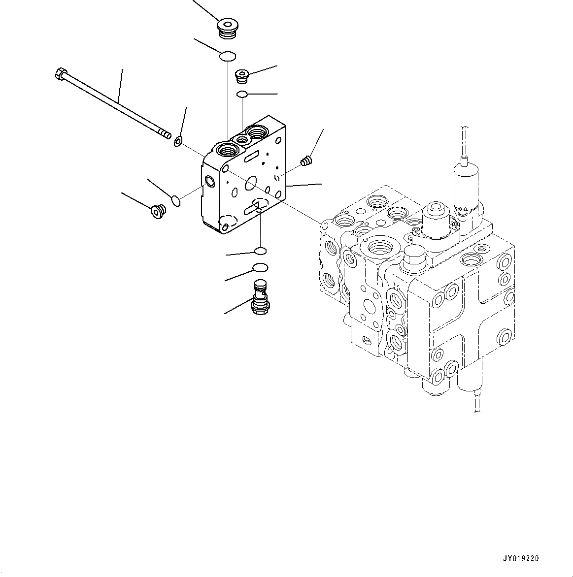 Схема запчастей Komatsu D65PX-16 - КРЫЛО ГРУППА, УПРАВЛЯЮЩ. КЛАПАН, -КЛАПАН (/) (№89-) КРЫЛО ГРУППА, ДЛЯ MACHINE С 3-Х СЕКЦИОНН. КЛАПАН ГИДРАВЛS