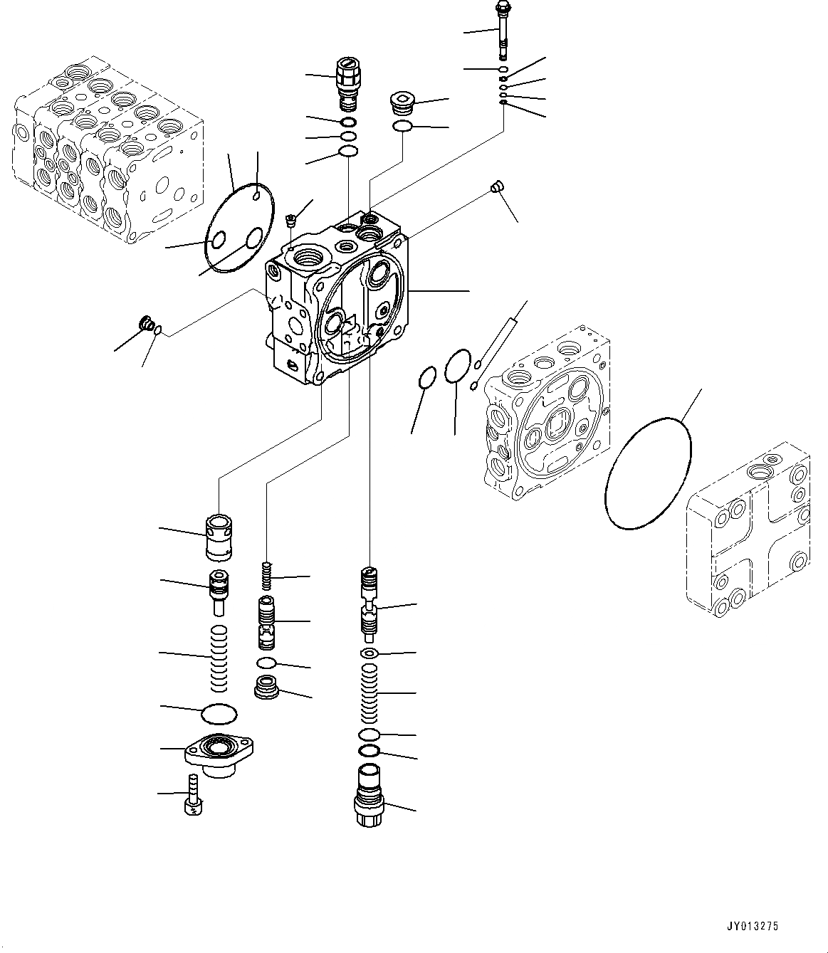 Схема запчастей Komatsu D65PX-16 - КРЫЛО ГРУППА, УПРАВЛЯЮЩ. КЛАПАН, -КЛАПАН (8/) (№8-) КРЫЛО ГРУППА, ДЛЯ MACHINE С 5-СЕКЦИОНН. КЛАПАН ГИДРАВЛS, С ПОВОРОТН. ОТВАЛ С ИЗМ. УГЛОМ DOZER, ДЛЯ MACHINE С РЫХЛИТЕЛЕМ