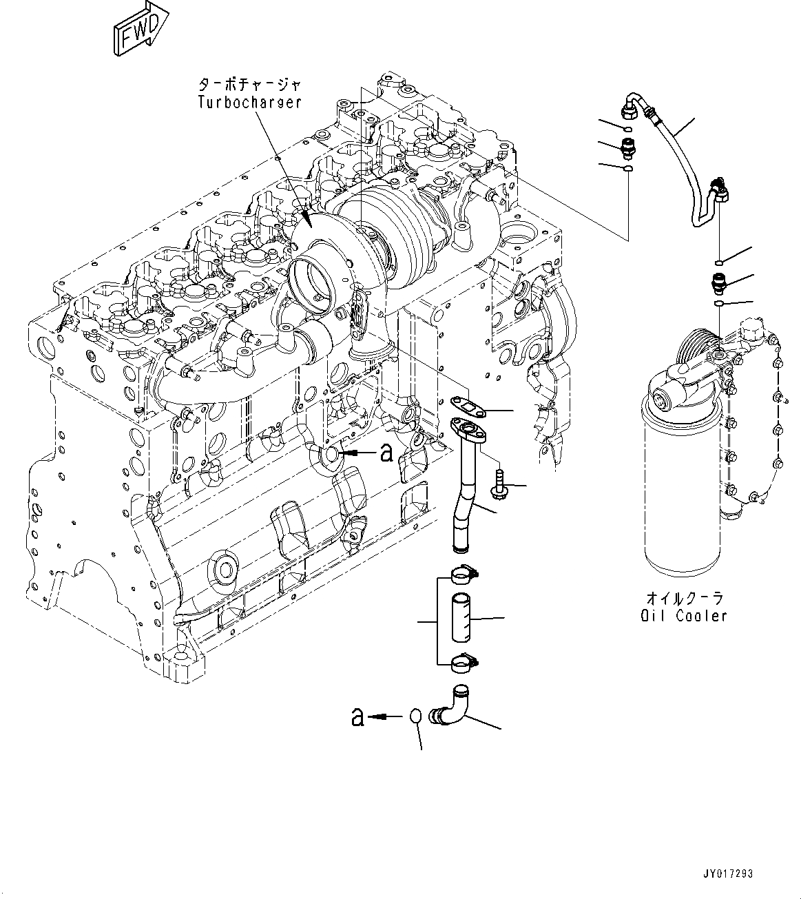 Схема запчастей Komatsu SAA6D114E-3E - МАСЛОПРОВОДЯЩИЕ ТРУБКИ ТУРБОНАГНЕТАТЕЛЯ, (№88-) МАСЛОПРОВОДЯЩИЕ ТРУБКИ ТУРБОНАГНЕТАТЕЛЯ