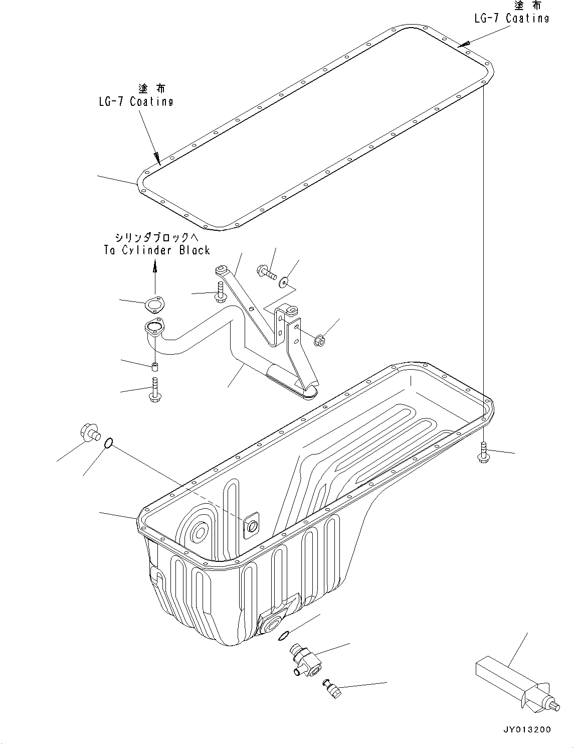 Схема запчастей Komatsu SAA6D114E-3E - ПОДДОН ДВИГ-ЛЯ (№88-) ПОДДОН ДВИГ-ЛЯ
