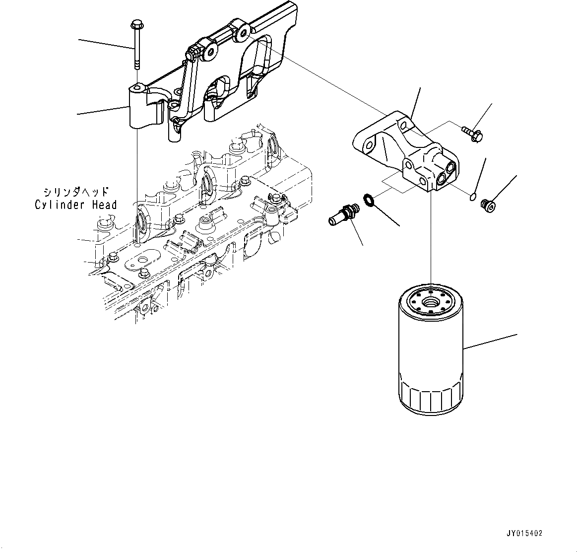 Схема запчастей Komatsu SAA6D114E-3E - ТОПЛИВН. ФИЛЬТР. (№889-) ТОПЛИВН. ФИЛЬТР.