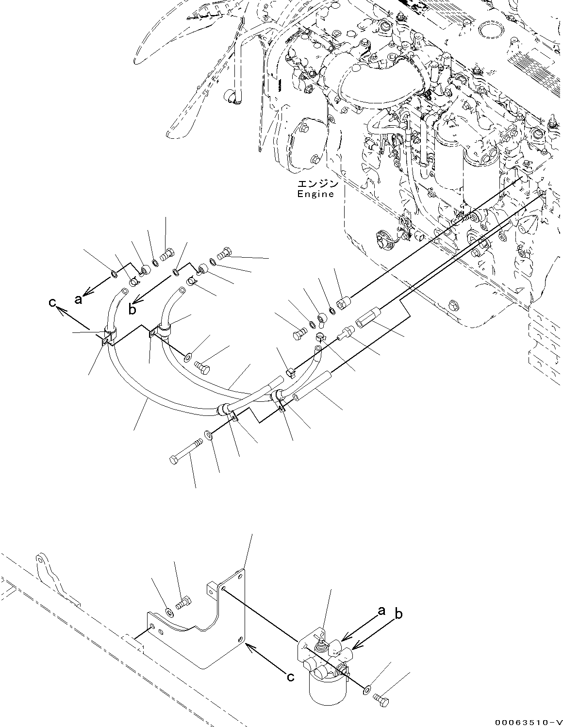Схема запчастей Komatsu PC300-8 - АНТИКОРРОЗ. ЭЛЕМЕНТ (№C-) АНТИКОРРОЗ. ЭЛЕМЕНТ