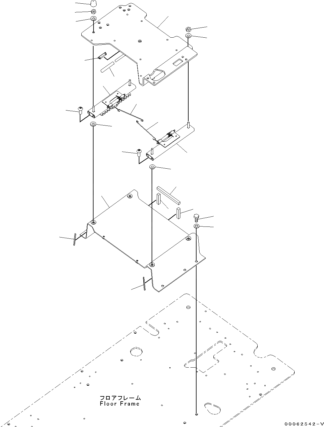 Схема запчастей Komatsu PC300-8 - КАБИНА, С AM-FM РАДИО ДЛЯ АЗИИ, ДЛЯ KOMTRAX ПОЛ, ОСНОВ. (№C-) КАБИНА, С AM-FM РАДИО ДЛЯ АЗИИ, ДЛЯ KOMTRAX