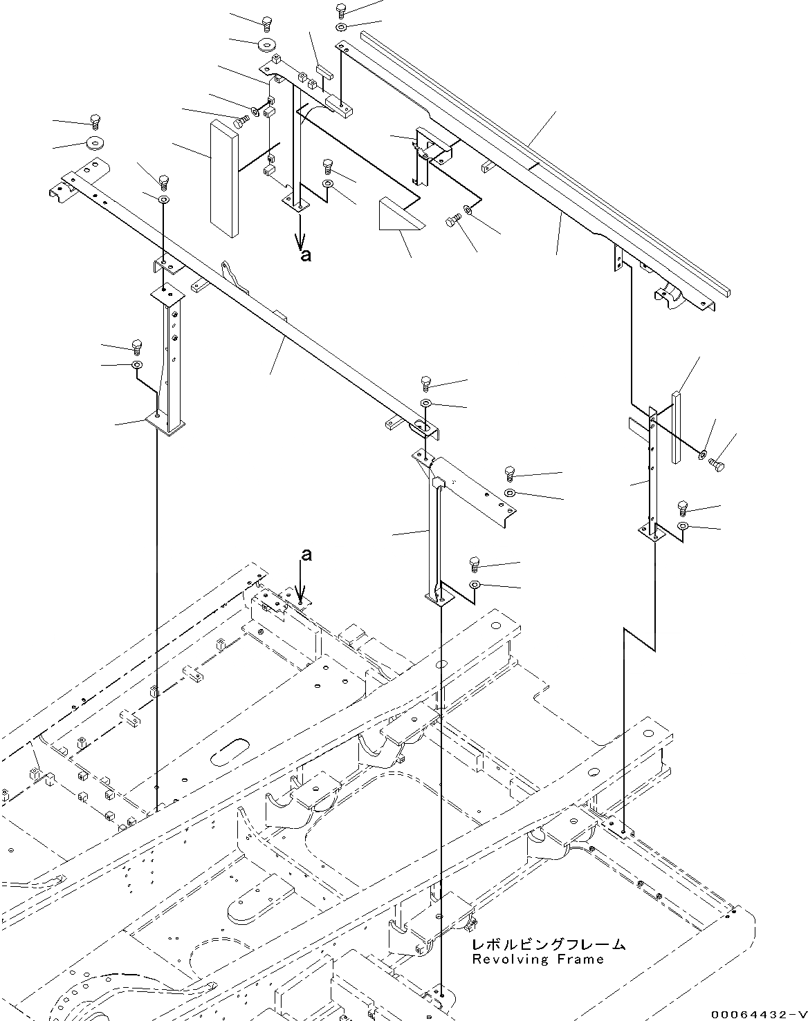 Схема запчастей Komatsu PC300-8 - КАБИНА РАМА, ДЛЯ EXTRA ПЛОХ. ТОПЛИВО (№C-) КАБИНА РАМА, ДЛЯ EXTRA ПЛОХ. ТОПЛИВО