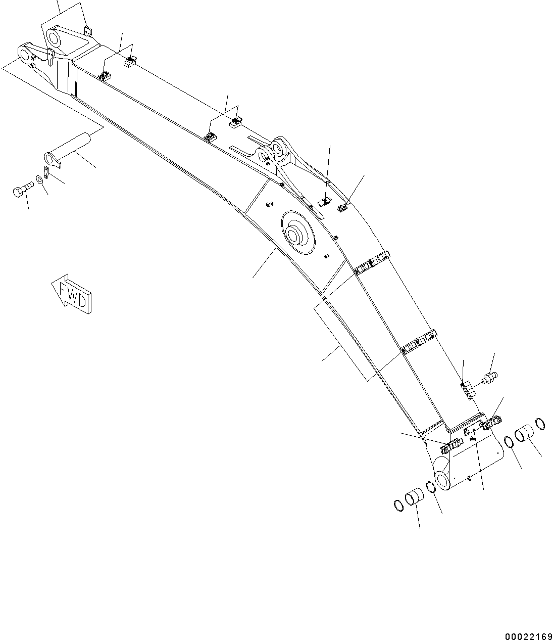 Схема запчастей Komatsu PC300-8 - СТРЕЛА, .M, УСИЛ.ENED, ЧАС. СИСТ. СМАЗКИ ТИП СТРЕЛА И ВЕРХН. ПАЛЕЦ (№C-) СТРЕЛА, .M, УСИЛ.ENED, ЧАС. СИСТ. СМАЗКИ ТИП