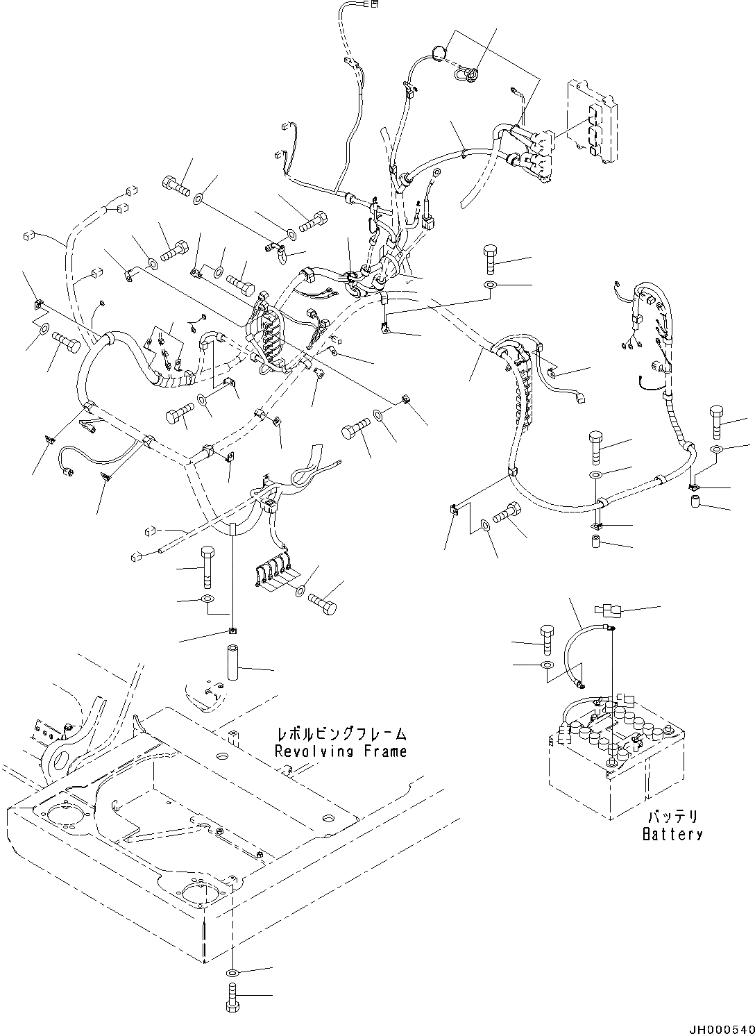 Схема запчастей Komatsu PC130-8 - ЭЛЕКТРИЧ. ЭЛЕКТРОПРОВОДКА, AMP.(№C-) ЭЛЕКТРИЧ. ЭЛЕКТРОПРОВОДКА, AMP.