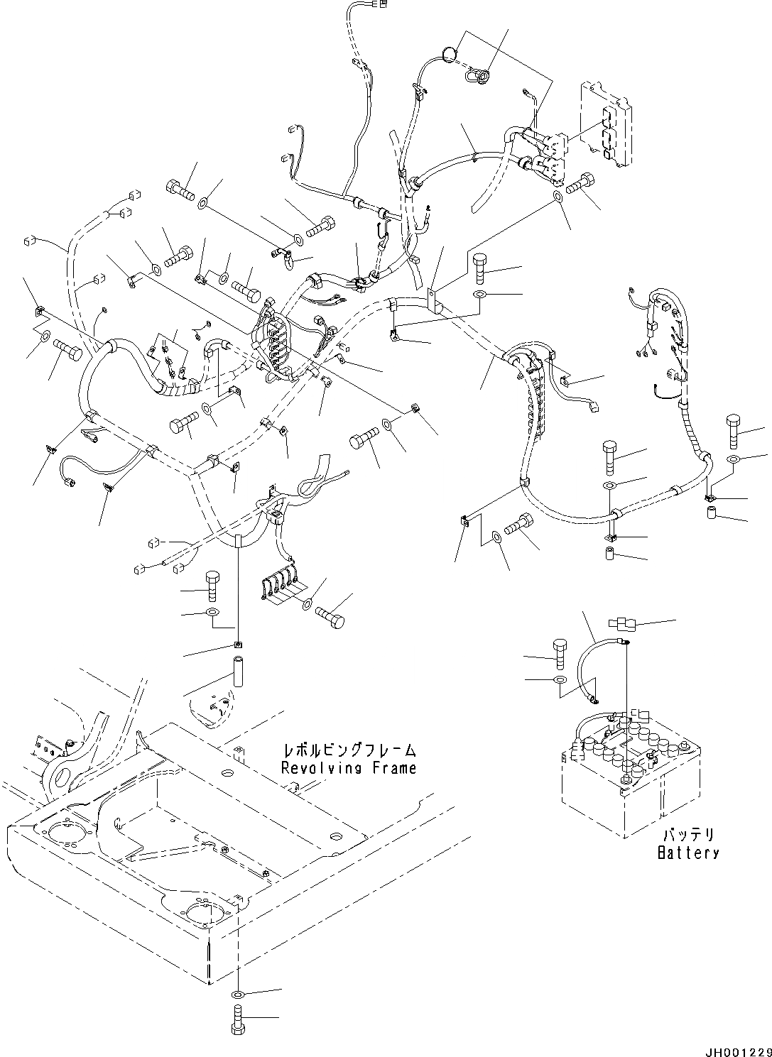 Схема запчастей Komatsu PC130-8 - ЭЛЕКТРИЧ. ЭЛЕКТРОПРОВОДКА, AMP., ДЛЯ KAL(№C-) ЭЛЕКТРИЧ. ЭЛЕКТРОПРОВОДКА, AMP., ДЛЯ KAL