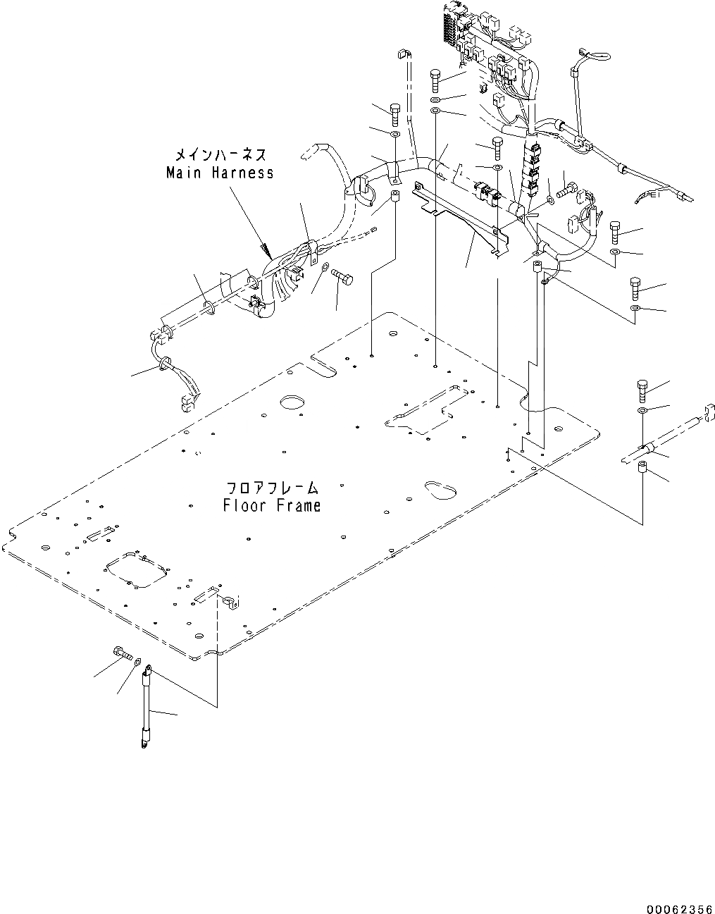 Схема запчастей Komatsu PC130-8 - КАБИНА, ДЛЯ KAL(№C-) КАБИНА, ДЛЯ KAL