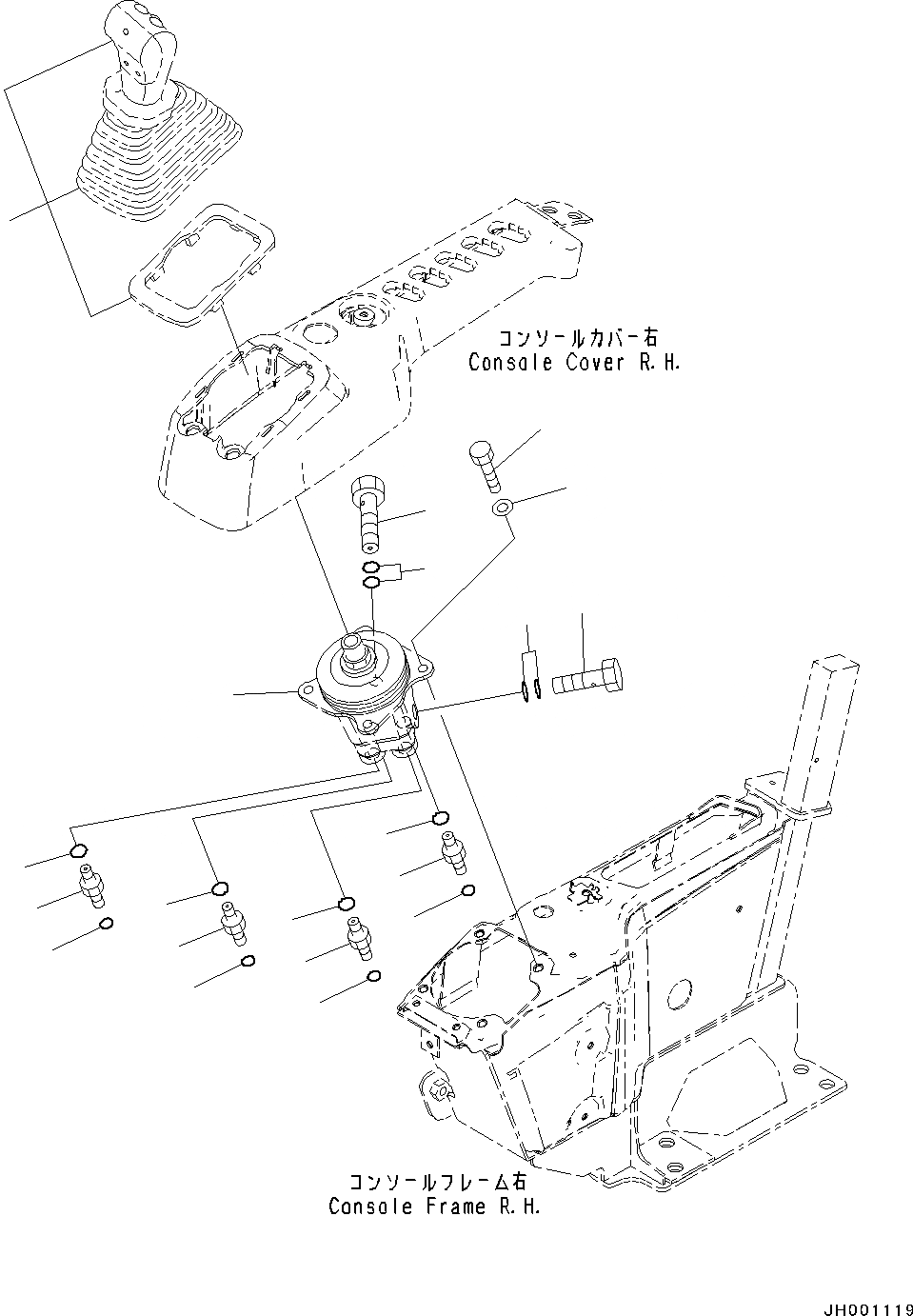 Схема запчастей Komatsu PC130-8 - КАБИНА, ДЛЯ KAL(№C-) КАБИНА, ДЛЯ KAL