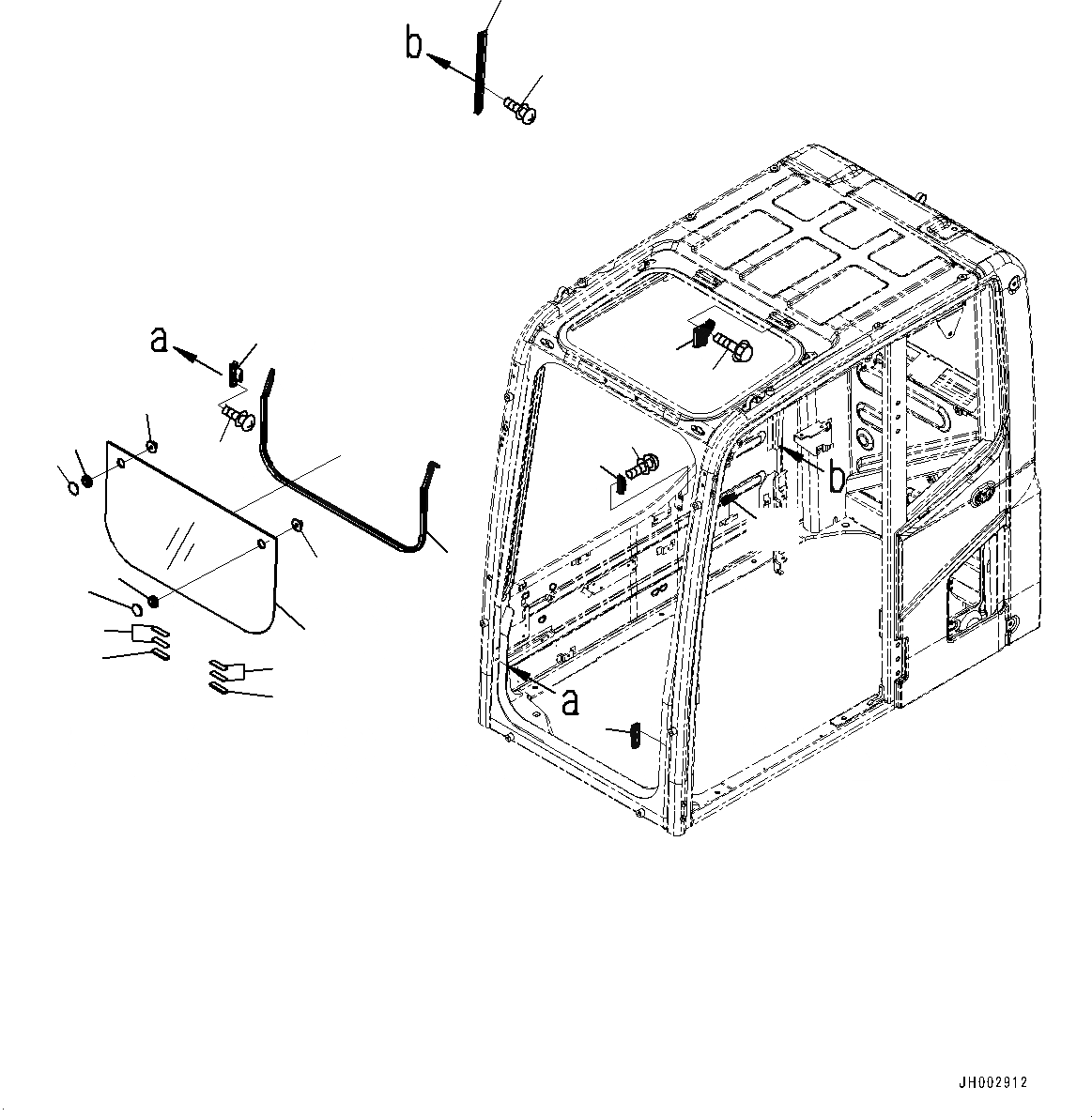 Схема запчастей Komatsu PC130-8 - КАБИНА, -АКТУАТОР, С AM-FM РАДИО ДЛЯ АЗИИ(№C-) КАБИНА, -АКТУАТОР, С AM-FM РАДИО ДЛЯ АЗИИ