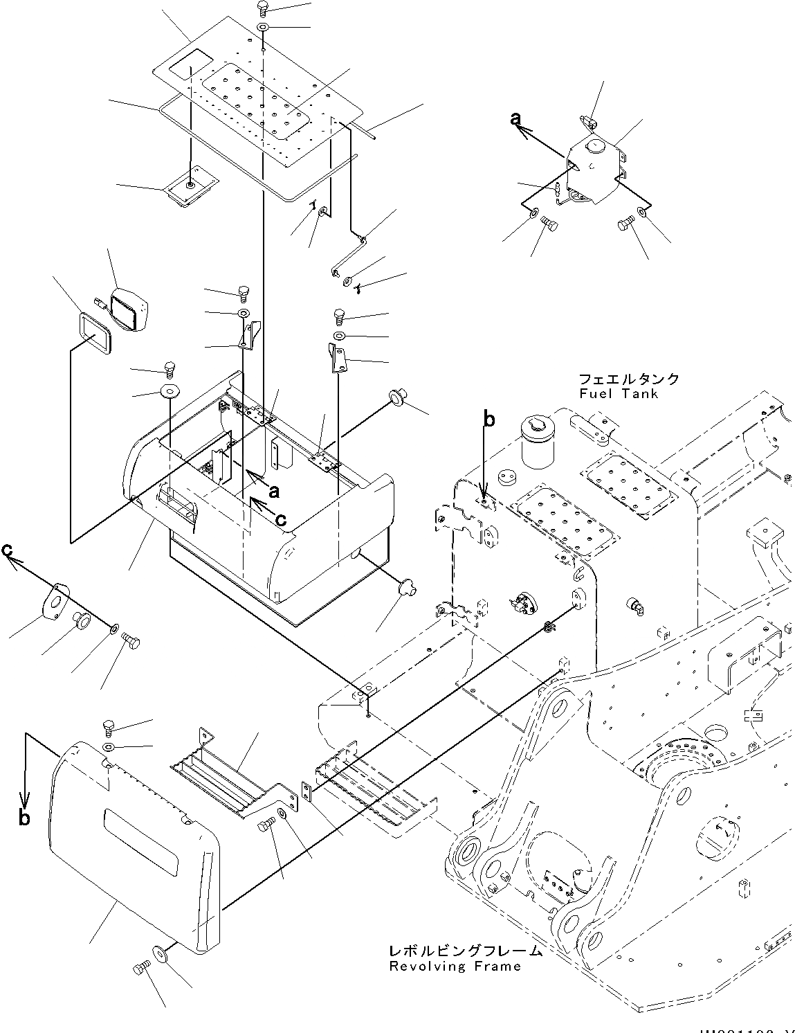 Схема запчастей Komatsu PC130-8 -  КОРПУС, ДЛЯ KAL(№C-)  КОРПУС, ДЛЯ KAL