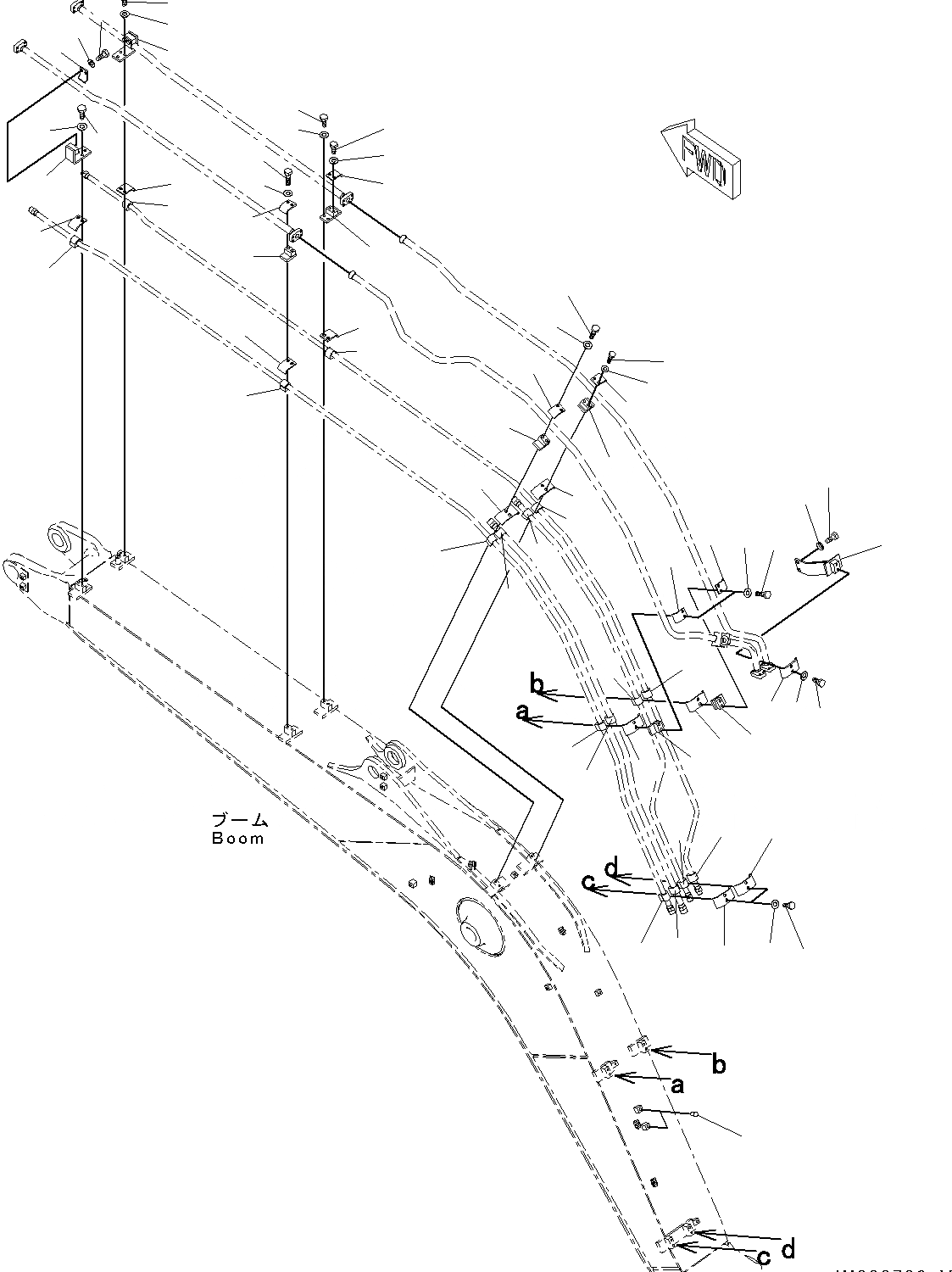 Схема запчастей Komatsu PC130-8 - СТРЕЛА, -АКТУАТОР, ЧАС. СИСТ. СМАЗКИ ТИП, ДЛЯ KAL(№C-) СТРЕЛА, -АКТУАТОР, ЧАС. СИСТ. СМАЗКИ ТИП, ДЛЯ KAL