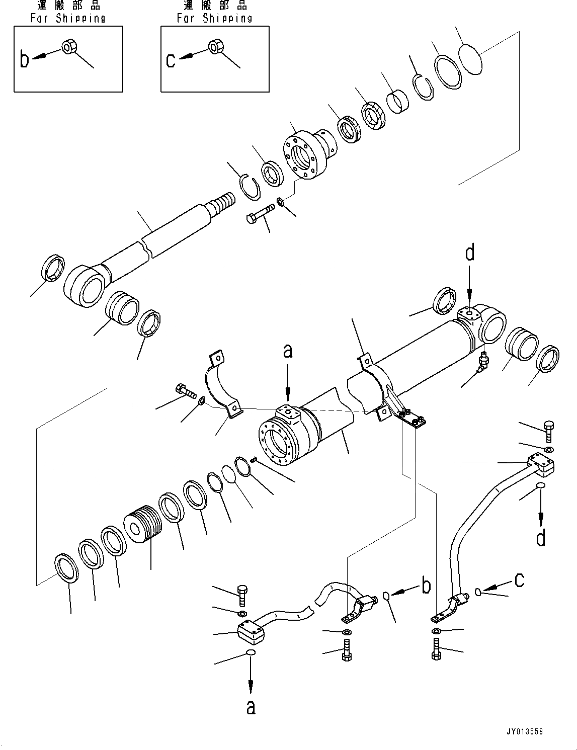 Схема запчастей Komatsu PC130-8 - ЦИЛИНДР СТРЕЛЫ, ЧАС. СИСТ. СМАЗКИ ТИП(№C-) ЦИЛИНДР СТРЕЛЫ, ЧАС. СИСТ. СМАЗКИ ТИП