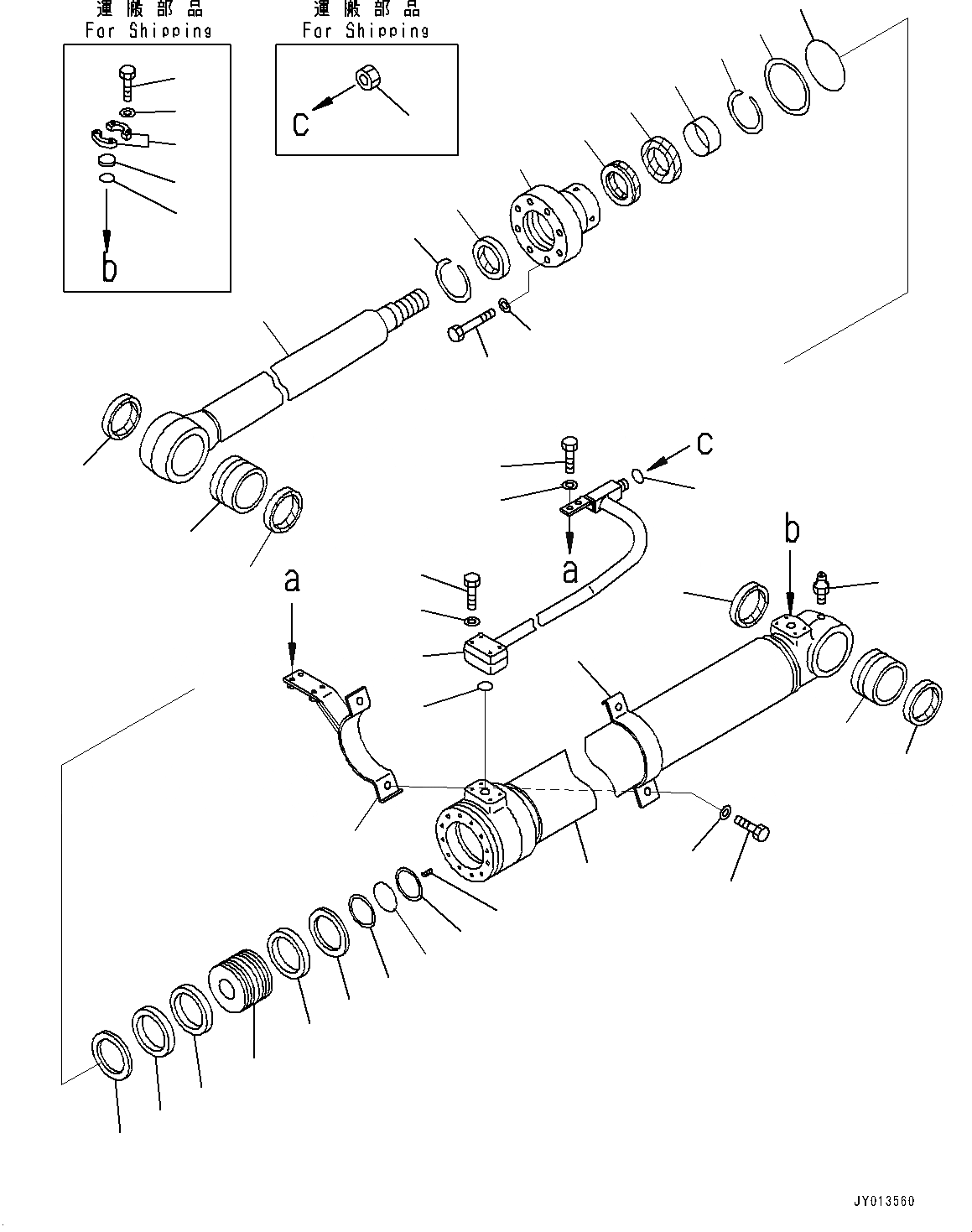 Схема запчастей Komatsu PC130-8 - ЦИЛИНДР СТРЕЛЫ, ЧАС. СИСТ. СМАЗКИ ТИП, С ПРЕДОТВРАЩЕНИЕМ СМЕЩЕНИЯ КЛАПАН(№C-) ЦИЛИНДР СТРЕЛЫ, ЧАС. СИСТ. СМАЗКИ ТИП, С ПРЕДОТВРАЩЕНИЕМ СМЕЩЕНИЯ КЛАПАН
