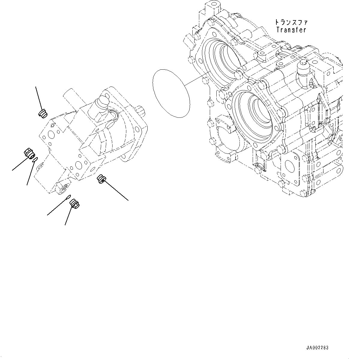 Схема запчастей Komatsu WA200-6 - HYDROSTATIC ТРАНСМИССИЯ (HST) НАСОС И МОТОР МОТОР , ВНУТР. ЧАСТИ (7/7) (№C-) HYDROSTATIC ТРАНСМИССИЯ (HST) НАСОС И МОТОР