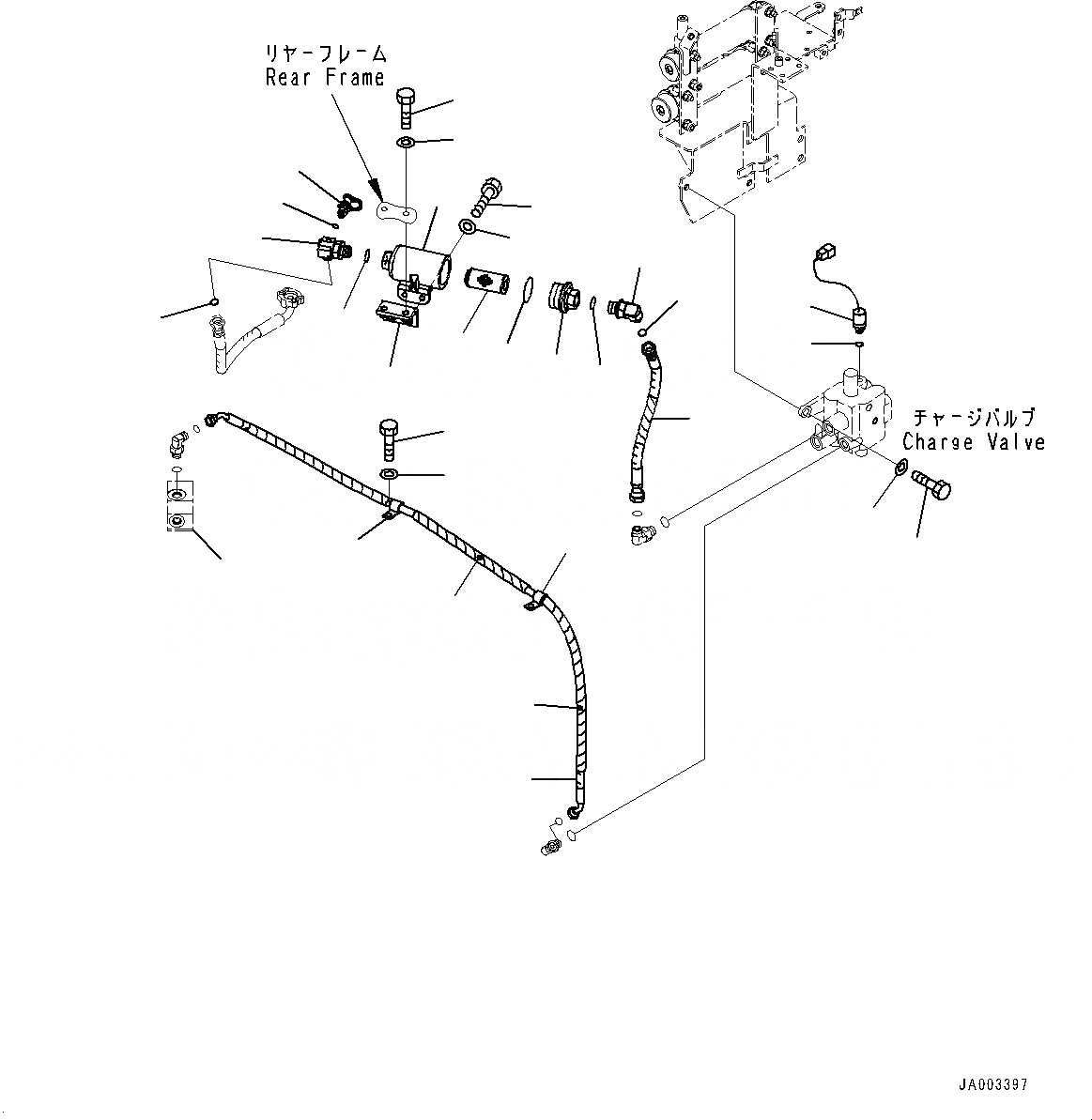 Схема запчастей Komatsu WA200-6 - УПРАВЛ-Е ТОРМОЗОМ ТОРМОЗ. КОНТУР ФИЛЬТР. (№C-) УПРАВЛ-Е ТОРМОЗОМ