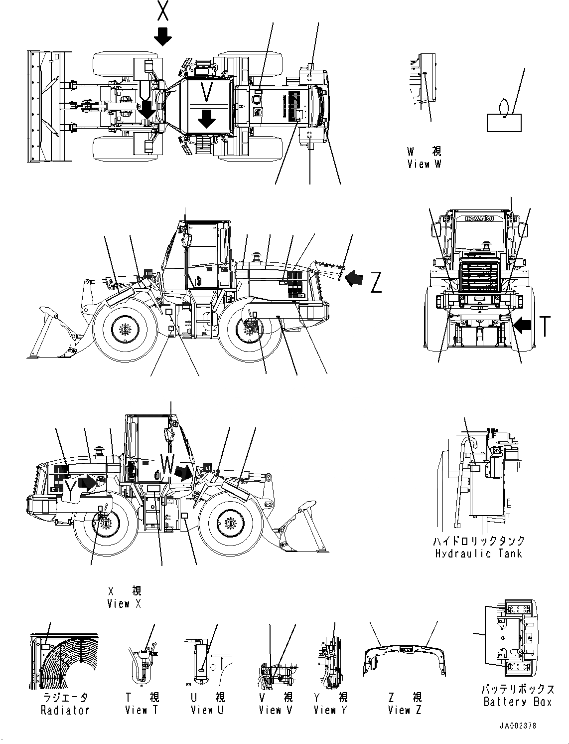 Схема запчастей Komatsu WA200-6 - МАРКИРОВКА ТАБЛИЧКИ (№C-) МАРКИРОВКА