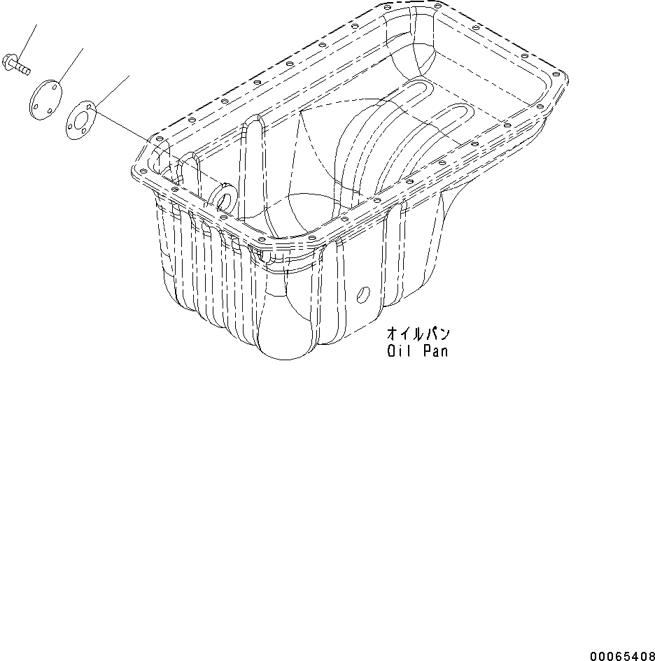 Схема запчастей Komatsu SAA4D107E-1B - ДАТЧИК УР-НЯ МАСЛА (№779-) ДАТЧИК УР-НЯ МАСЛА