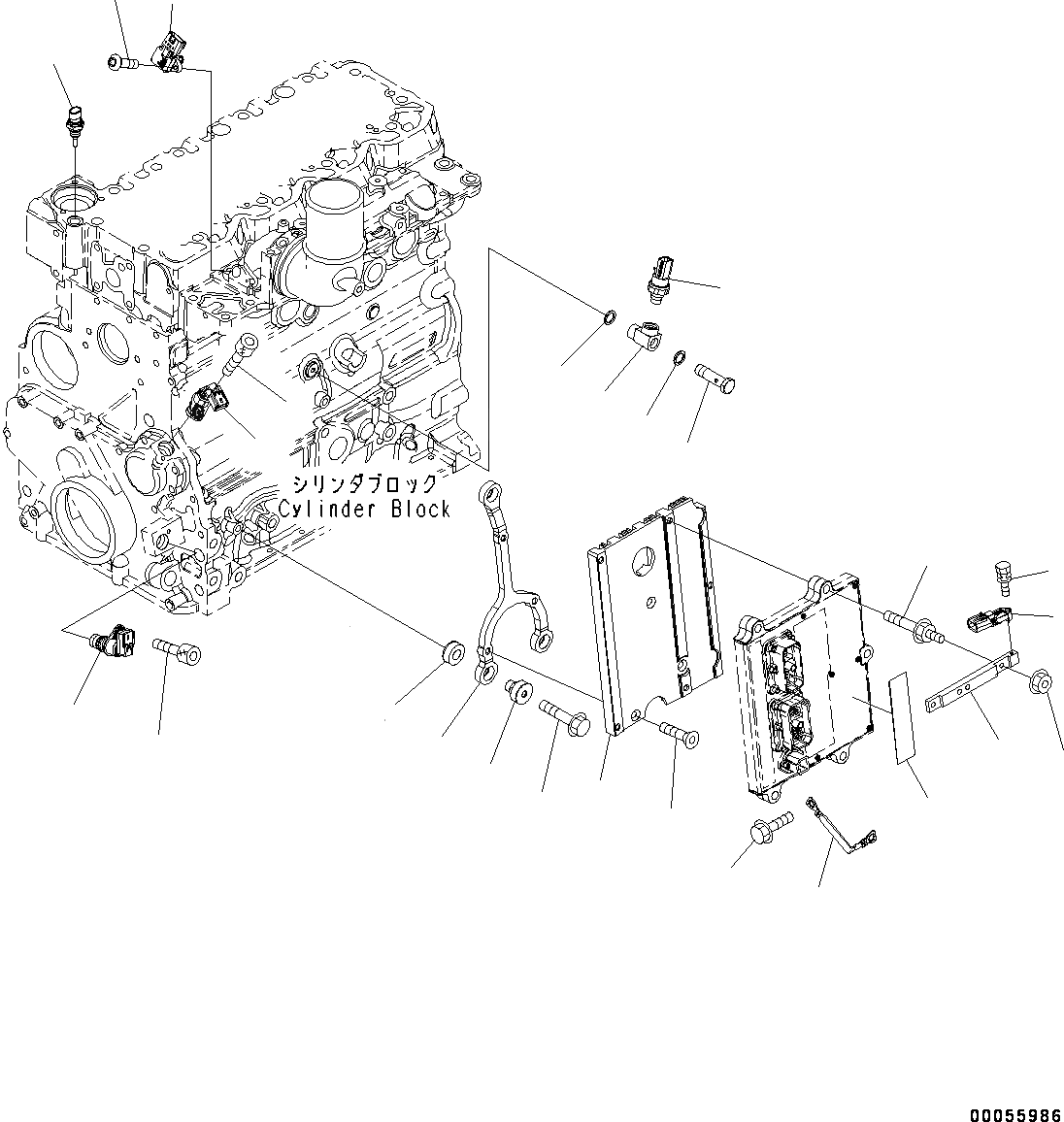 Схема запчастей Komatsu SAA4D107E-1D - ТОПЛИВН. ВПРЫСК КОНТРОЛЛЕР КОМПОНЕНТЫ (№77-) ТОПЛИВН. ВПРЫСК КОНТРОЛЛЕР КОМПОНЕНТЫ