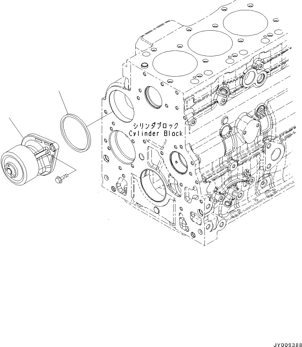 Схема запчастей Komatsu SAA4D107E-1D - ВОДЯНАЯ ПОМПА (№77-) ВОДЯНАЯ ПОМПА