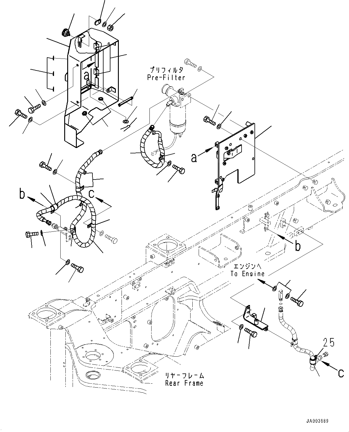 Схема запчастей Komatsu WA320-6 - ТОПЛИВН. БАК., ТОПЛИВОПРОВОД. (/) (№7-) ТОПЛИВН. БАК., С EXTRA BAD ТОПЛИВН. И ПЛОХ. ТОПЛИВО СПЕЦ-ЯIFICATION, ВОДН.+DUST, ДОПОЛН. ФИЛЬТР.