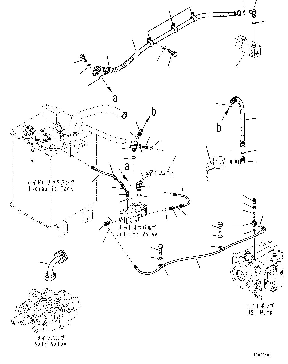 Схема запчастей Komatsu WA320-6 - ГИДРОЛИНИЯ, ГИДР. БАК. ТРУБЫ (№79-) ГИДРОЛИНИЯ, ДЛЯ 3-Х СЕКЦИОНН. КЛАПАН ARRANGEMENT, С ЭЛЕКТРОНН. УПРАВЛ-ЕLED ПОДВЕСКА СИСТЕМА (ECSS)