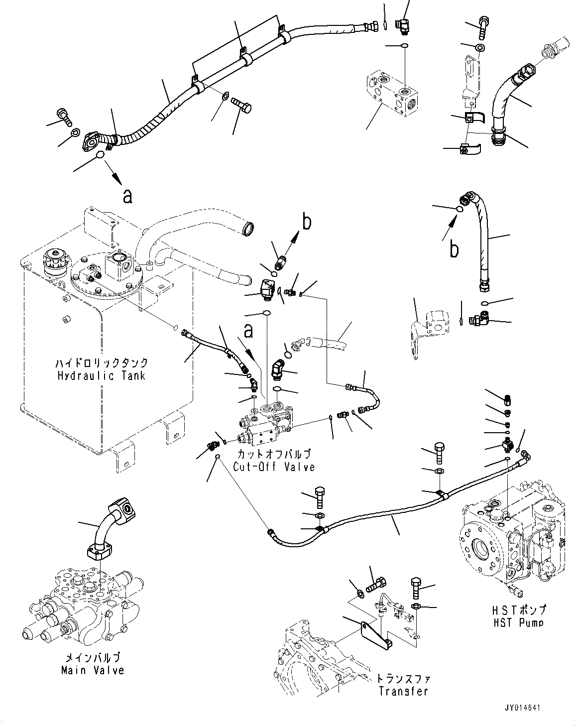 Схема запчастей Komatsu WA320-6 - ГИДРОЛИНИЯ, ГИДР. БАК. ТРУБЫ (№77-) ГИДРОЛИНИЯ, ДЛЯ 3-Х СЕКЦИОНН. КЛАПАН ARRANGEMENT, С ЭКСТРЕНН. УПРАВЛ.