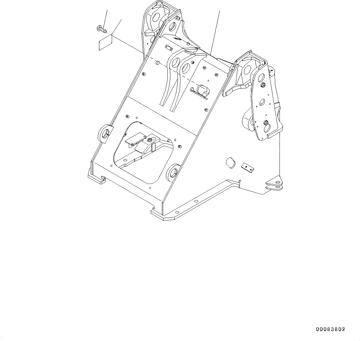 Схема запчастей Komatsu WA320-6 - ПЕРЕДН. РАМА (№79-) ПЕРЕДН. РАМА, С 3-Х СЕКЦ. КОНТР. КЛАПАНОМ, ДЛЯ EPA REGULATIONS TPEM ИЛИ CANADA EPA REGULATIONS TPEM