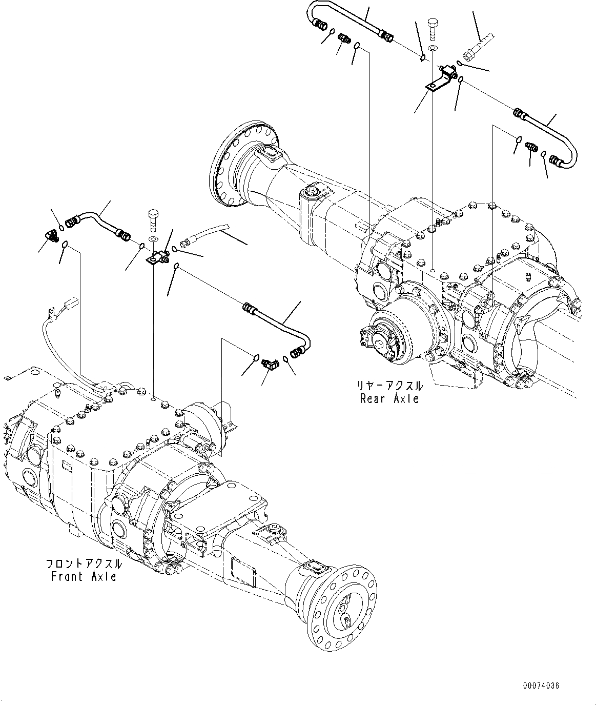 Схема запчастей Komatsu WA320-6 - ТОРМОЗНАЯ ГИДРОЛИНИЯ (№79-) ТОРМОЗНАЯ ГИДРОЛИНИЯ