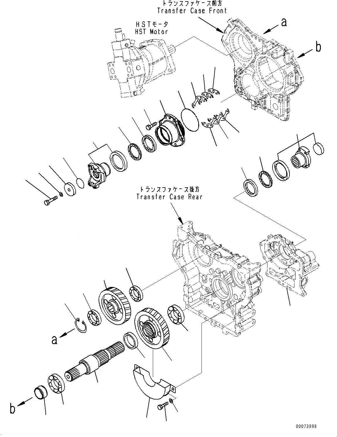 Схема запчастей Komatsu WA320-6 - ПЕРЕДАЧА, ВЫХОДНОЙ ВАЛ (№79-) ПЕРЕДАЧА, С ЗАЩИТА ОТ ВАНДАЛИЗМА БЛОКИР.S, ДЛЯ U.S.A