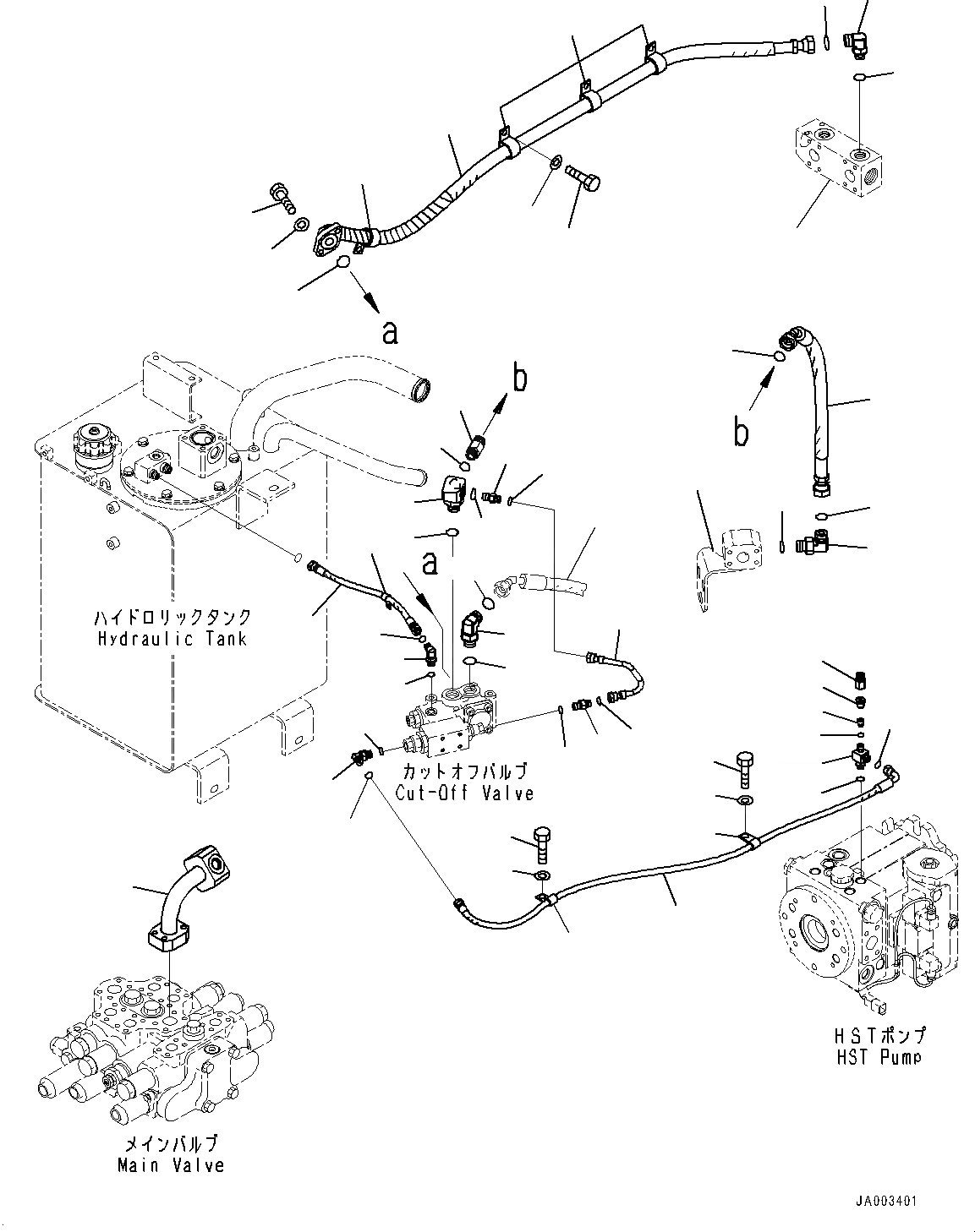 Схема запчастей Komatsu WA320-6 - ГИДРОЛИНИЯ, ГИДР. БАК. ТРУБЫ (№79-77) ГИДРОЛИНИЯ, ДЛЯ 3-Х СЕКЦИОНН. КЛАПАН ARRANGEMENT, С ЭЛЕКТРОНН. УПРАВЛ-ЕLED ПОДВЕСКА СИСТЕМА (ECSS), С ЭКСТРЕНН. УПРАВЛ.