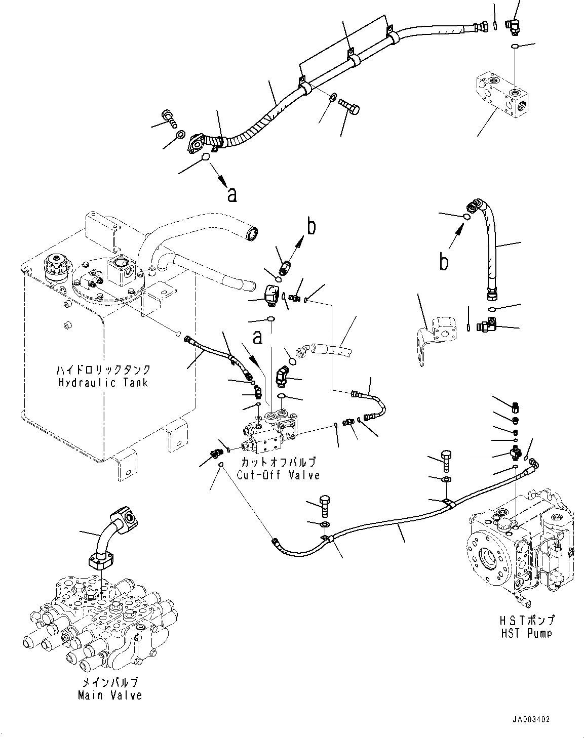 Схема запчастей Komatsu WA320-6 - ГИДРОЛИНИЯ, ГИДР. БАК. ТРУБЫ (№79-) ГИДРОЛИНИЯ, ДЛЯ 4-Х СЕКЦИОНН. КЛАПАН ARRANGEMENT, С ЭЛЕКТРОНН. УПРАВЛ-ЕLED ПОДВЕСКА СИСТЕМА (ECSS)
