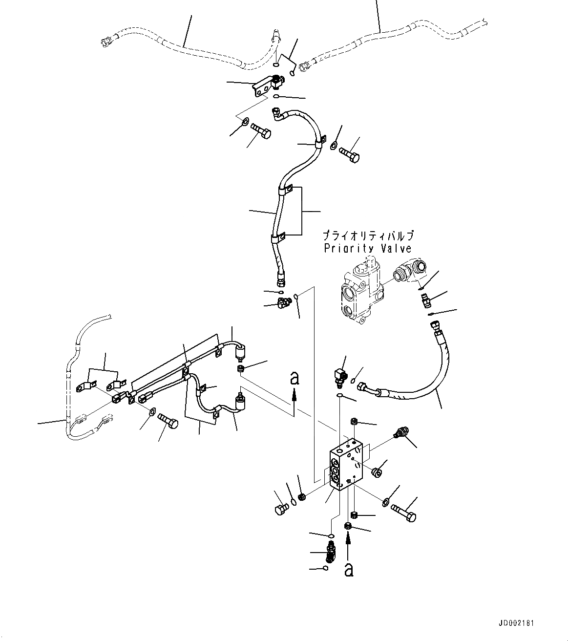 Схема запчастей Komatsu WA320-6 - ГИДРОЛИНИЯ ЭКСТРЕННОГО УПРАВЛЕНИЯ, КРЕПЛЕНИЕ (№79-77) ГИДРОЛИНИЯ ЭКСТРЕННОГО УПРАВЛЕНИЯ, С ЭКСТРЕНН. УПРАВЛ., АВТОМАТИЧ. УПРАВЛ-Е ТИП