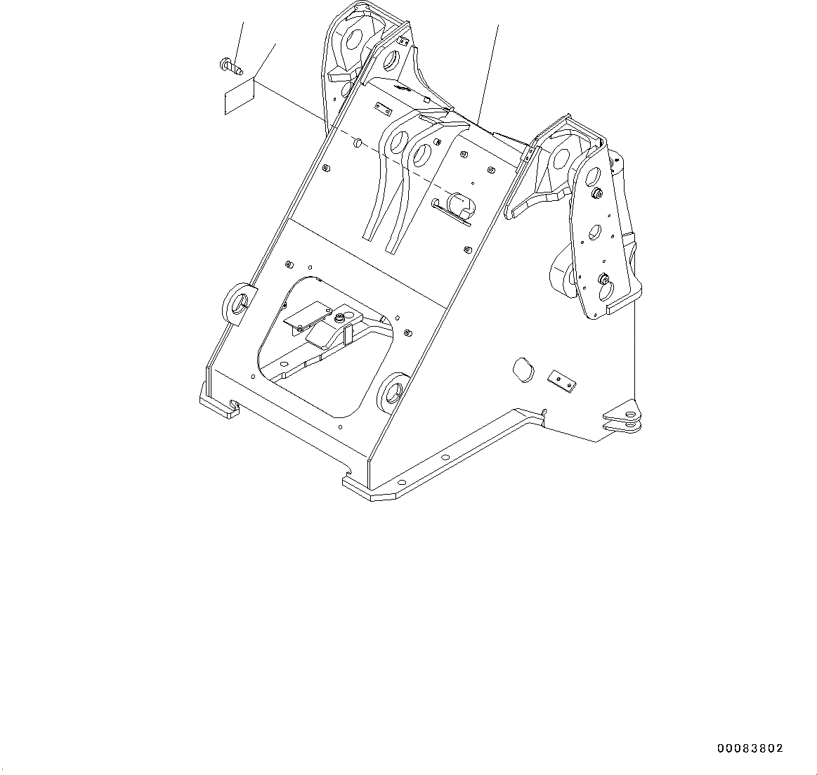 Схема запчастей Komatsu WA320-6 - ПЕРЕДН. РАМА (№78-) ПЕРЕДН. РАМА, С 2-Х СЕКЦИОНН. УПРАВЛЯЮЩ. КЛАПАН, УДАЛЕНН. СИСТ. СМАЗКИ