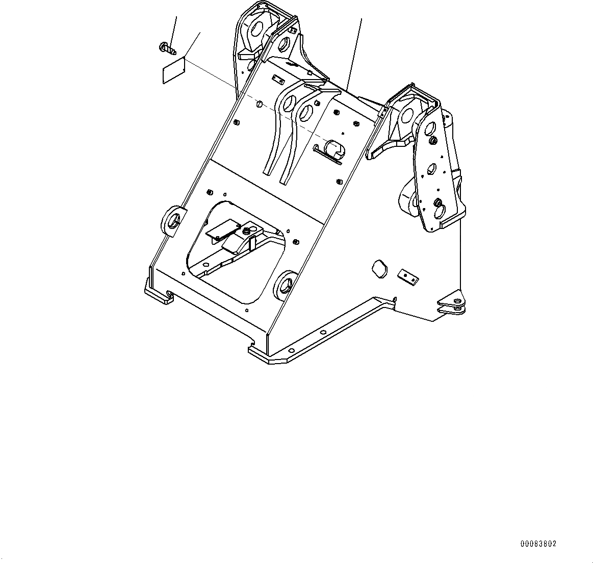 Схема запчастей Komatsu WA320-6 - ПЕРЕДН. РАМА (№79-) ПЕРЕДН. РАМА, С 2-Х СЕКЦИОНН. УПРАВЛЯЮЩ. КЛАПАН, MULTI-COUPLER