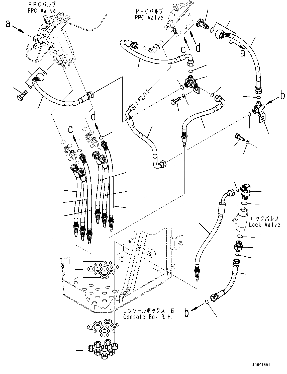 Схема запчастей Komatsu WA320-6 - КОНСОЛЬ, ШЛАНГИ (№79-) КОНСОЛЬ, С -РЫЧАГ УПРАВЛЕНИЕ ПОГРУЗКОЙ И -РЫЧАГ УПРАВЛ. НАВЕСН. ОБОРУД., KOMTRAX