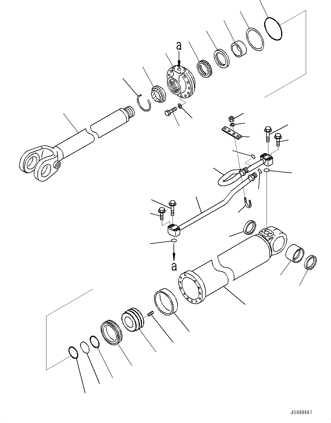 Схема запчастей Komatsu WA320-6 - СТРЕЛА ГИДРОЦИЛИНДР ПОДЪЕМА, ПРАВ. (№79-) СТРЕЛА ГИДРОЦИЛИНДР ПОДЪЕМА