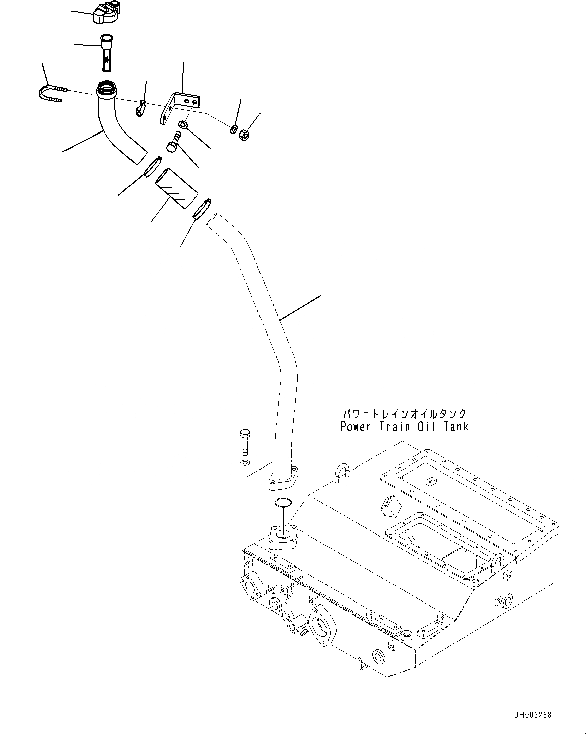 Схема запчастей Komatsu D375A-6 - СИЛОВАЯ ПЕРЕДАЧА МАСЛ. ПОДАЮЩ. (№-) СИЛОВАЯ ПЕРЕДАЧА МАСЛ. ПОДАЮЩ.